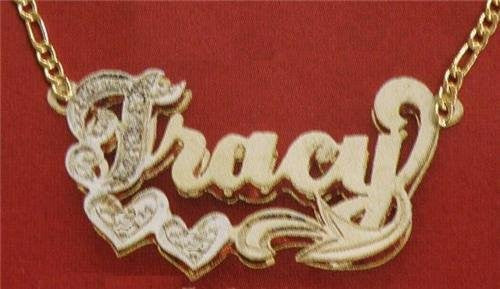Personalized 14k Gold Overlay Double Name Necklace /c15/ Jewelry Woxpa Woxpa - Jewelry - Woxpa - Jewelry