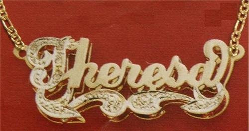 Personalized 14k Gold Overlay Double Name Necklace /c16/ Jewelry Woxpa Woxpa - Jewelry - Woxpa - Jewelry