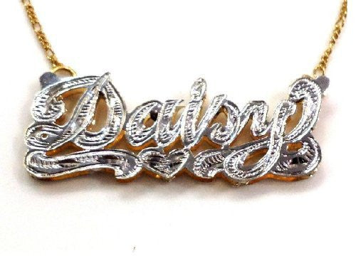 Personalized 14k Gold Overlay Double Name Necklace /c19/ Jewelry Woxpa Woxpa - Jewelry - Woxpa - Jewelry