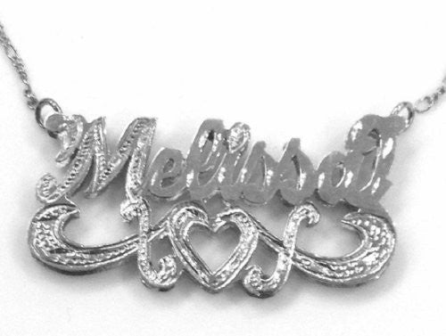 Personalized Silver 925 Double Name Necklace /c24/