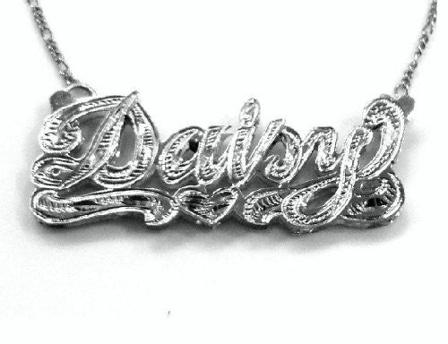 Personalized Silver 925 Double Name Necklace /c26/