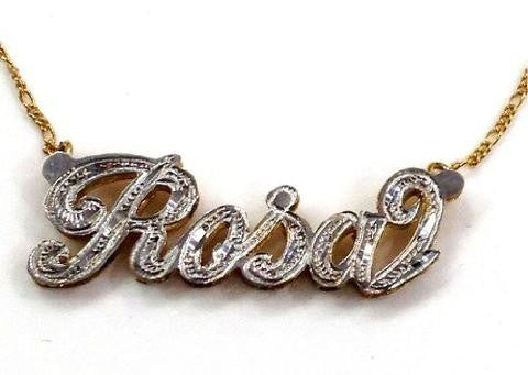 Personalized 14k Gold Overlay Double Name Necklace /c6/ Jewelry Woxpa Woxpa - Jewelry - Woxpa - Jewelry
