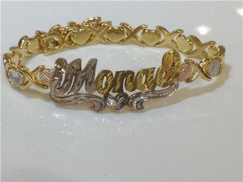 Personalized 14k Gold Plated Name Bracelet /d26/ Jewelry Woxpa Woxpa - Jewelry - Woxpa - Jewelry