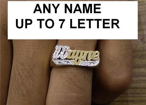 14k Gold Overlay Personalized Name Ring /a15/ Jewelry Woxpa Woxpa - Jewelry - Woxpa - Jewelry
