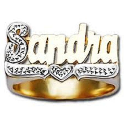 14k Gold Overlay Personalized Name Ring /a18/ Jewelry Woxpa Woxpa - Jewelry - Woxpa - Jewelry