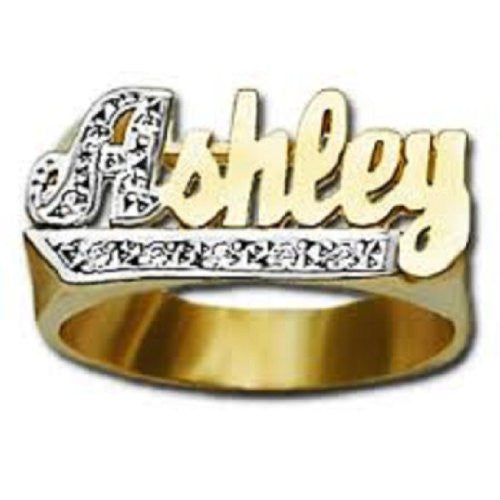 14k Gold Overlay Personalized Name Ring /a19/ Jewelry Woxpa Woxpa - Jewelry - Woxpa - Jewelry