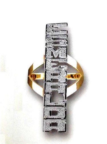 14k Gold Overlay Personalized Name Ring /a21/  Jewelry Woxpa  Woxpa - Jewelry - Woxpa - Jewelry