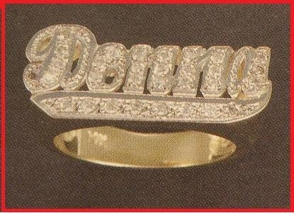 10k Gold Personalized One Finger Name Ring /a3/ Jewelry Woxpa Woxpa - Jewelry - Woxpa - Jewelry