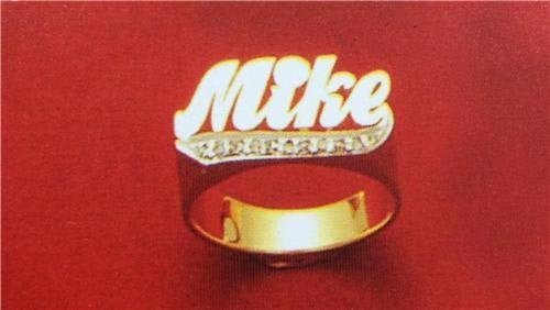 14k Gold Overlay Personalized Name Ring /a7/ Jewelry Woxpa Woxpa - Jewelry - Woxpa - Jewelry