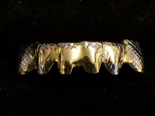 Customized 10k Gold Removable Gold Teeth / Caps / Grillz 6 Teeth /h27/ Jewelry Woxpa Woxpa - Jewelry - Woxpa - Jewelry
