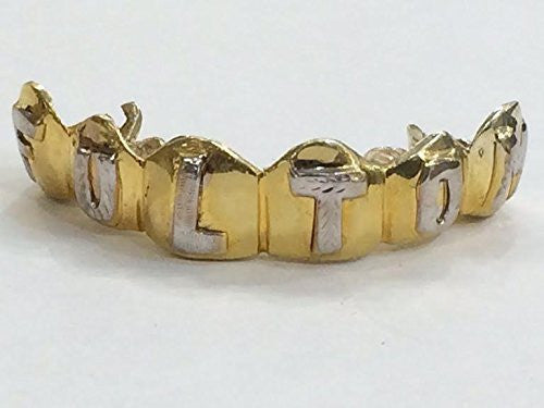 Customized 10k Gold Removable Gold Teeth / Caps / Grillz 6 Teeth /h2/ Jewelry Woxpa Woxpa - Jewelry - Woxpa - Jewelry