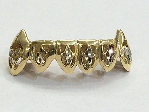 Customized 10k Gold Removable Gold Teeth / Caps / Grillz 6 Teeth /h4/ Jewelry Woxpa Woxpa - Jewelry - Woxpa - Jewelry