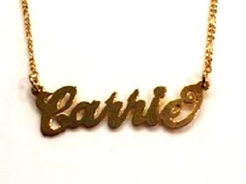 14k Gold Overlay Personalized Two Name Necklace /b27/ Jewelry Woxpa Woxpa - Jewelry - Woxpa - Jewelry