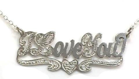 Non-Personalized Silver 925 Name Necklace /b35/ Jewelry Woxpa Woxpa - Jewelry - Woxpa - Jewelry