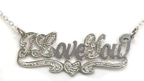 Non-Personalized Sterling Silver Name Necklace /b49/ Jewelry Woxpa Woxpa - Jewelry - Woxpa - Jewelry