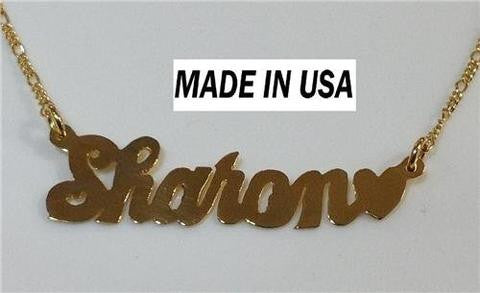 14k Gold Overlay Personalized Any Name Necklace /b5/ Jewelry Woxpa Woxpa - Jewelry - Woxpa - Jewelry