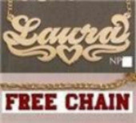 14k Gold Overlay Personalized Any Name Necklace /b8/ Jewelry Woxpa Woxpa - Jewelry - Woxpa - Jewelry