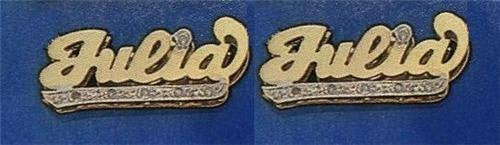 Personalized 10k Gold Single Plated Stud Name Earrings /f1/ Jewelry Woxpa Woxpa - Jewelry - Woxpa - Jewelry