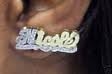 Personalized 10k Gold Single Plated Stud Name Earrings /f3/ Jewelry Woxpa Woxpa - Jewelry - Woxpa - Jewelry