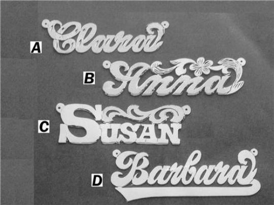 Personalized .925 Sterling Silver Any Name Single Plate Nameplate Necklace (comes with the Chain )1