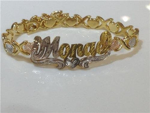 Personalized 14k Gold Plated Name Bracelets