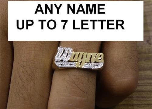 14k Gold Overlay Personalized Name Ring /a15/  Jewelry Woxpa  Woxpa - Jewelry - Woxpa - Jewelry