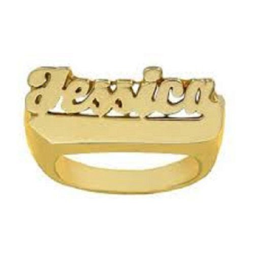 14k Gold Overlay Personalized Name Ring /a17/  Jewelry Woxpa  Woxpa - Jewelry - Woxpa - Jewelry