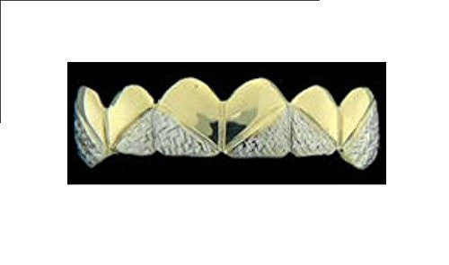 Customized 14k Gold Overlay Removable Gold Teeth / Caps / Grillz 6 Teeth /h12/  Jewelry Woxpa  Woxpa - Jewelry - Woxpa - Jewelry