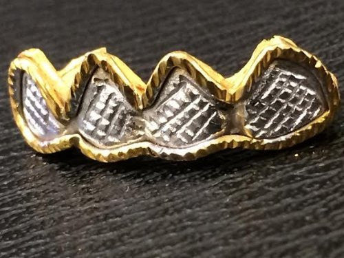 Customized 10k Gold Removable Gold Teeth / Caps / Grillz 4 Teeth /h25/  Jewelry Woxpa  Woxpa - Jewelry - Woxpa - Jewelry