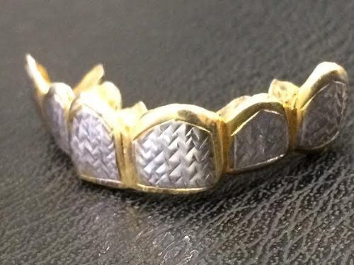 Customized 10k Gold Removable Gold Teeth / Caps / Grillz 6 Teeth /h30/  Jewelry Woxpa  Woxpa - Jewelry - Woxpa - Jewelry