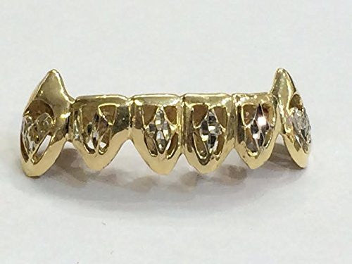 Customized 10k Gold Removable Gold Teeth / Caps / Grillz 6 Teeth /h4/  Jewelry Woxpa  Woxpa - Jewelry - Woxpa - Jewelry