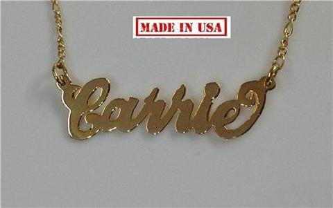 14k Gold Overlay Personalized Any Name Necklace /b6/  Jewelry Woxpa  Woxpa - Jewelry - Woxpa - Jewelry